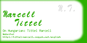 marcell tittel business card